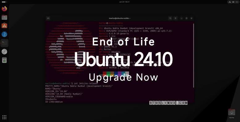 Ubuntu 24.10 “Oracular Oriole” Reaches End of Life, Upgrade to Ubuntu 25.04 Now