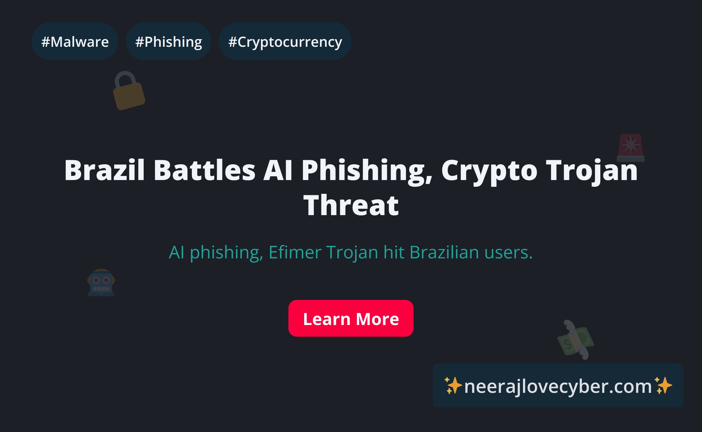 Cybersecurity researchers are sounding the alarm on a dual-pronged threat targeting Brazil. In one campaign, threat actors are leveraging legitimate generative AI tools to create highly convincing phishing pages of Brazilian government agencies to trick users into making payments. These fraudulent sites are boosted with SEO poisoning to appear in top search results. Simultaneously, a separate malspam campaign is distributing the Efimer trojan, a potent malware designed to steal cryptocurrency, which has already impacted over 5,000 users.