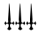 Daggers symbol for letter F