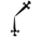 Daggers symbol for letter J
