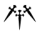 Daggers symbol for letter Y