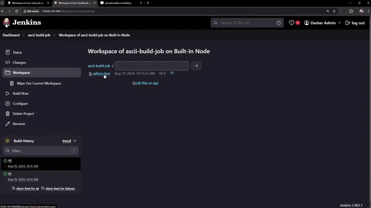 Jenkins File Missing Error