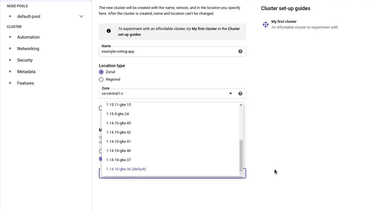 Authentication and identity during AKS create