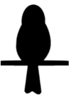 Birds on a Wire symbol for letter O