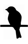 Birds on a Wire symbol for letter P