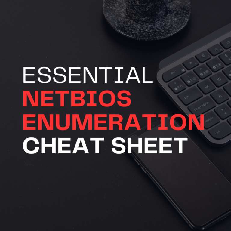 essential NetBIOS enumeration cheat sheet